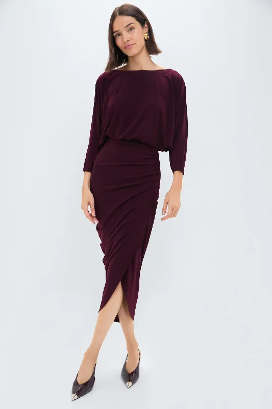 Bordeaux Tresor Dress Tunics Fleece cozy