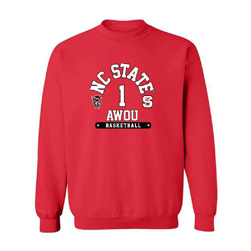 NC State - NCAA Women's Basketball : Lorena Awou - Fashion Shersey Crewneck Sweatshirt Hoodie with Belted Waist Structured Tailored