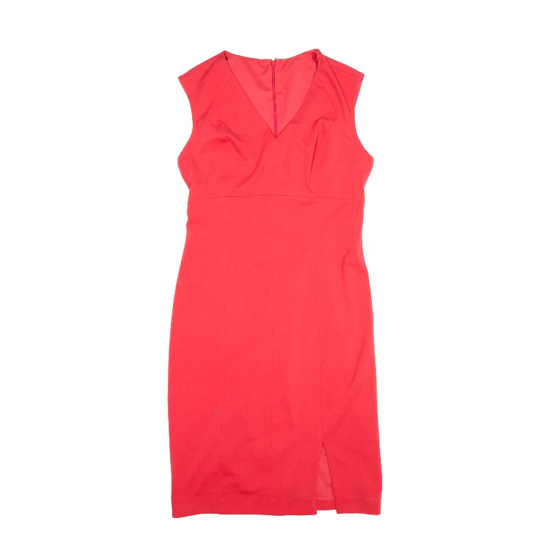 Pencil Dress Pink Sleeveless Knee Length Womens UK 10 Tunics Chic fashionable