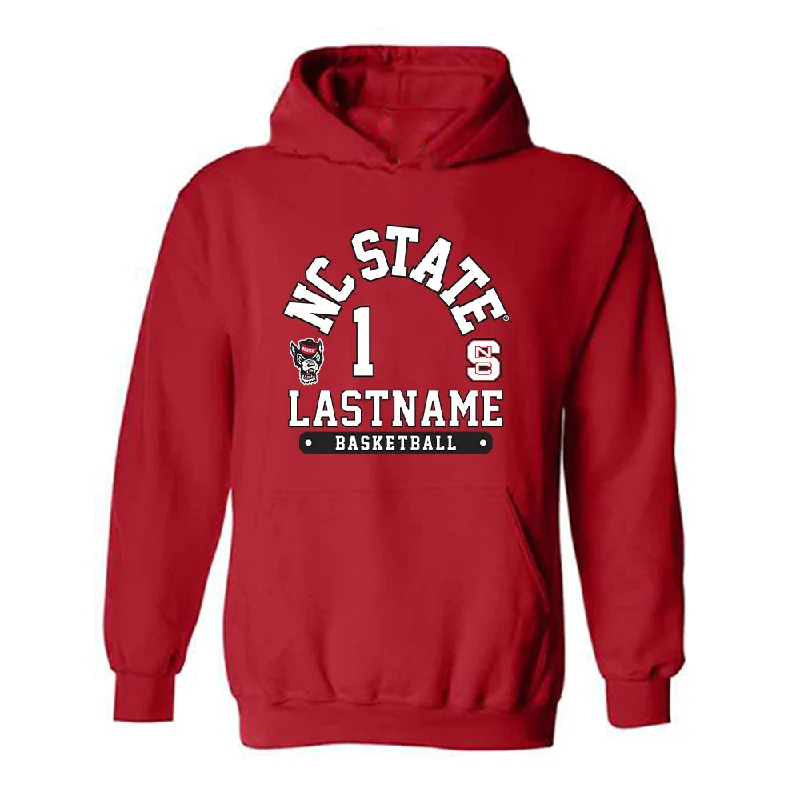 NC State - NCAA Women's Basketball : Lorena Awou - Fashion Shersey Hooded Sweatshirt Hoodie with Hem Fringe Bohemian Relaxed