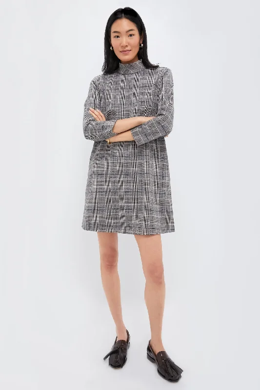 Brown Plaid Mod Ellie Dress Tunics Spring floral
