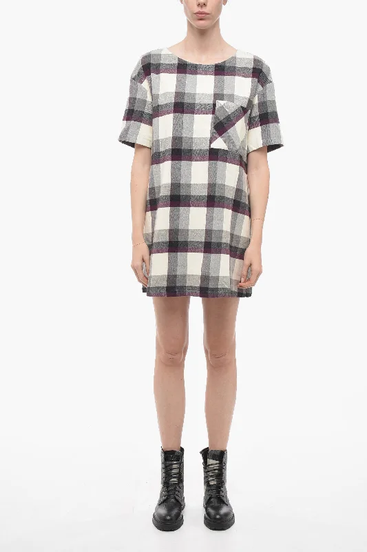 Woolrich Checkered ARCHIVE Wool Blend Dress M Standard size Tunics Brand named