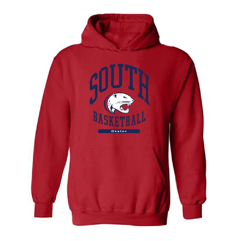 South Alabama - NCAA Women's Basketball : Princess Okafor - Classic Fashion Shersey Hooded Sweatshirt Hoodie with Ribbed Cuffs Snug Fit Comfort