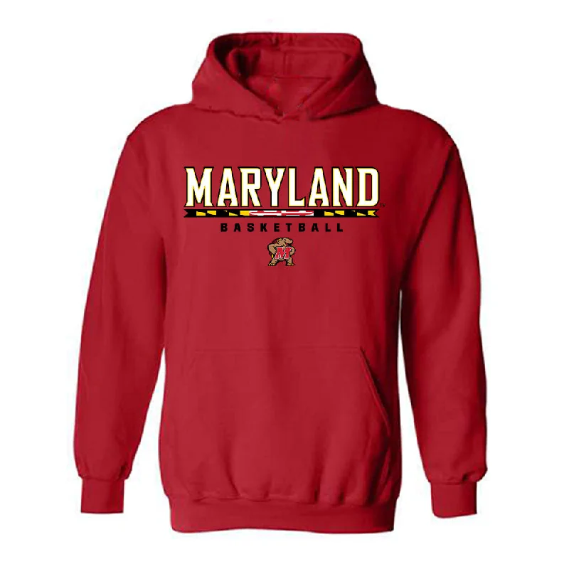 Maryland - NCAA Women's Basketball : Kyndal Walker - Classic Shersey Hooded Sweatshirt Hoodie with Print Artistic Unique