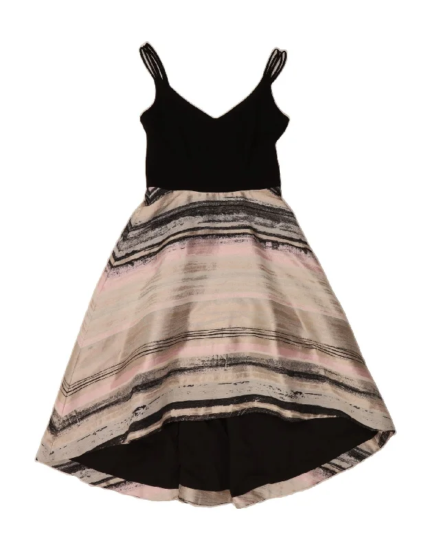 COAST Womens Sleeveless A-Line Dress UK 8 Small  Black Colourblock Tunics Fashionable chic