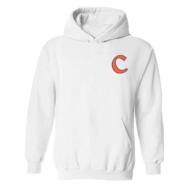 Clemson - NCAA Women's Basketball : Anya Poole - Classic Shersey Hooded Sweatshirt Hoodie with Puffed Sleeves Voluminous Trendy