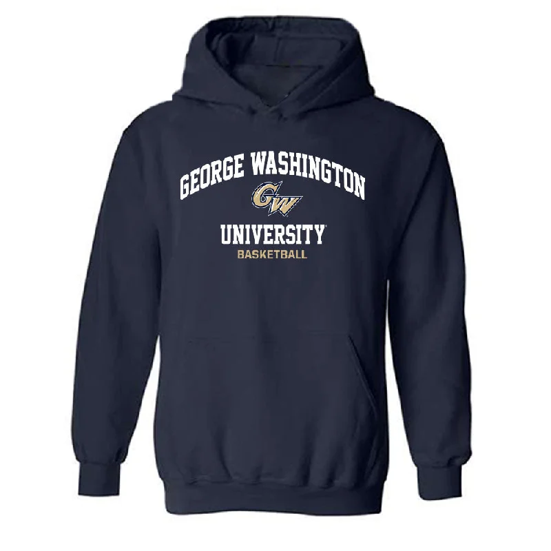GWU - NCAA Women's Basketball : Makayla Andrews - Classic Fashion Shersey Hooded Sweatshirt Hoodie with Illustration Artistic Creative