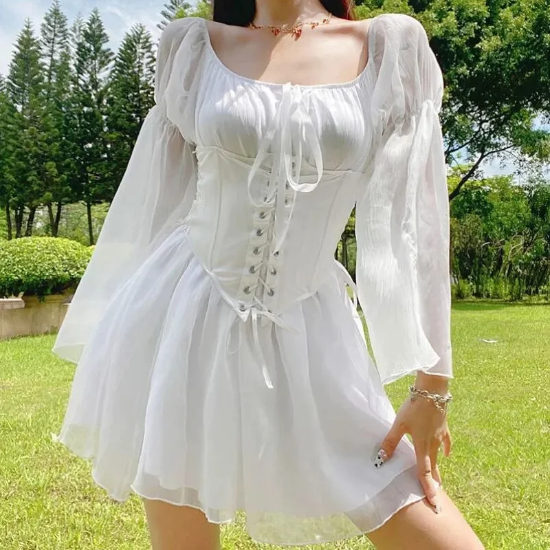 white set dress
