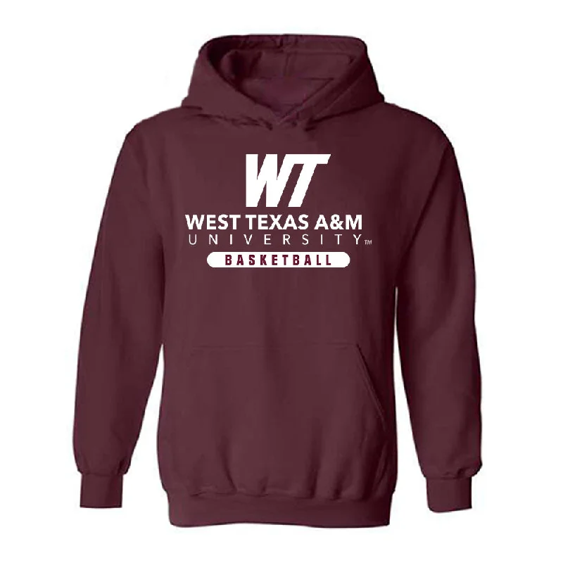 WTAMU - NCAA Women's Basketball : Taytum Bell - Hooded Sweatshirt Hoodie with High Neck Warm Protective