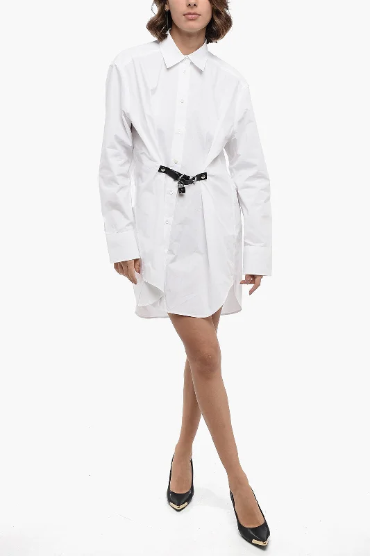J.W.Anderson Asymmetric Chemisier Dress with Belt Detail Tunics Long Elegant