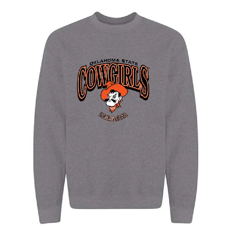 Oklahoma State - NCAA Women's Basketball : Tenin Magassa - Classic Shersey Crewneck Sweatshirt Hoodie with Rolled Sleeves Casual Relaxed