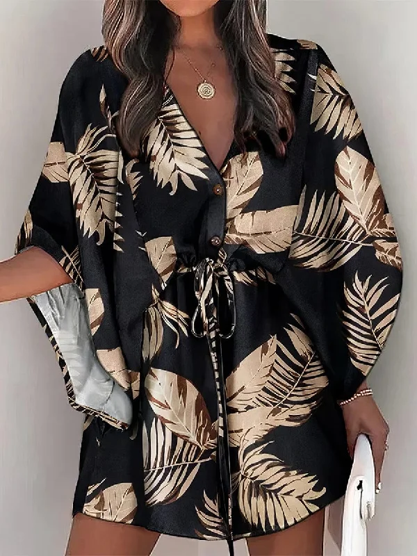 Trendy Mini Dress Stylish Short Sleeve Mini Dress