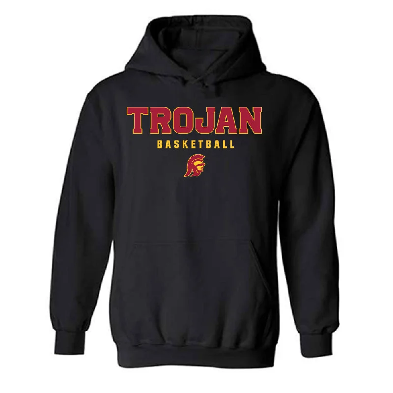 USC - NCAA Women's Basketball : Malia Samuels - Hooded Sweatshirt Hoodie with Emblem Brand Identity