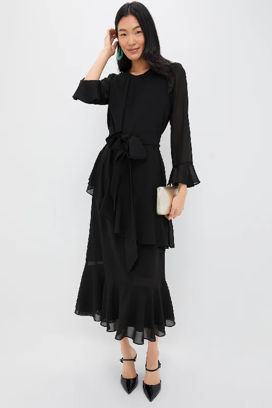 Black Sasha Dress Tunics Stylish elegant