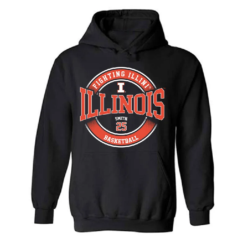 Illinois - NCAA Women's Basketball : Hayven Smith - Classic Fashion Shersey Hooded Sweatshirt Hoodie with Bell Sleeves Flared Feminine