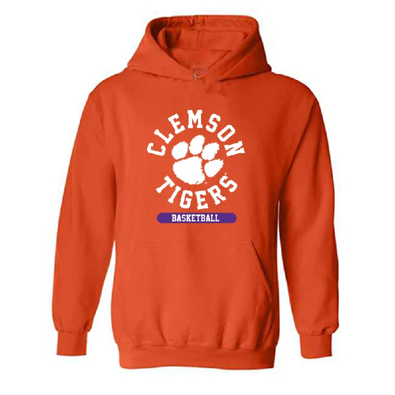 Clemson - NCAA Women's Basketball : Anya Poole - Classic Shersey Hooded Sweatshirt Hoodie with Snap Buttons Easy Quick