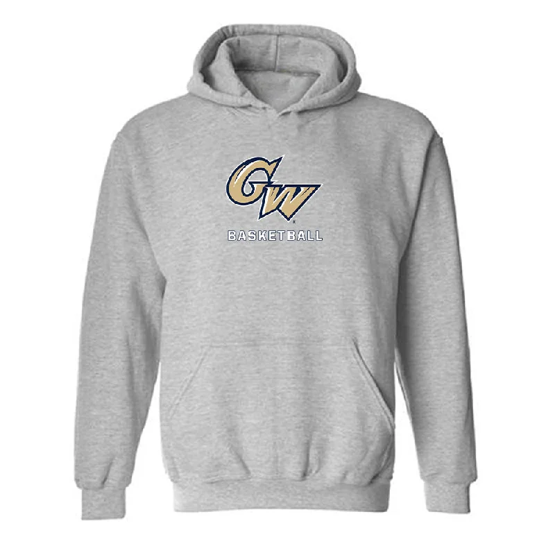 GWU - NCAA Women's Basketball : Makayla Andrews - Classic Shersey Hooded Sweatshirt Hoodie with Color Block Contrast Stylish