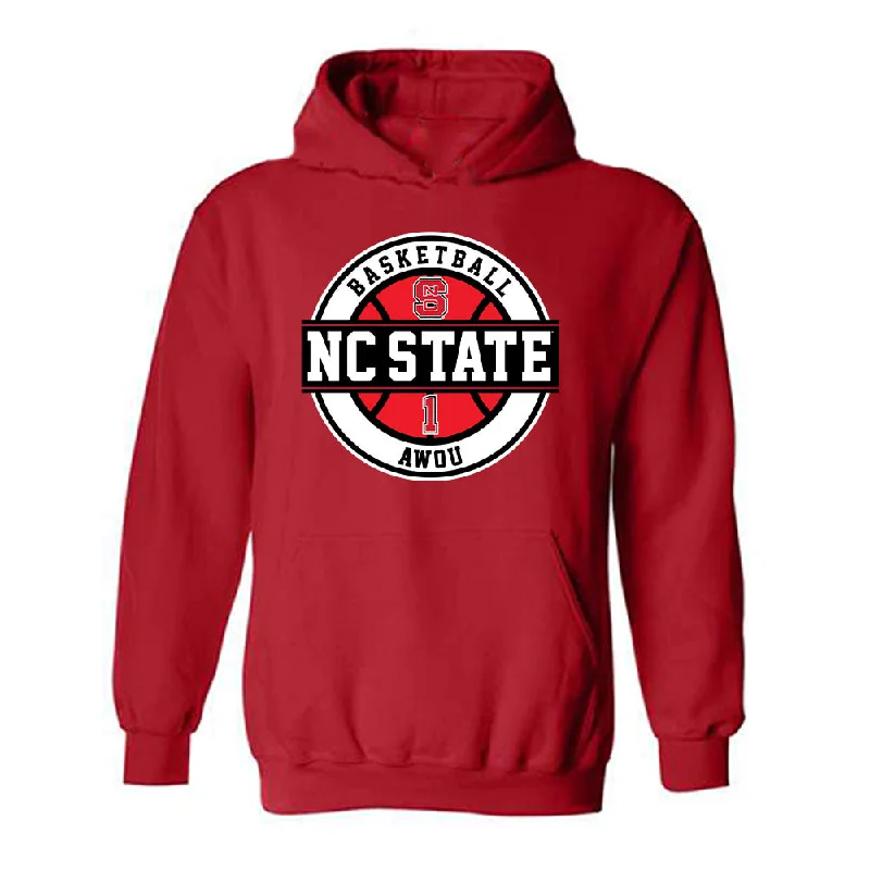 NC State - NCAA Women's Basketball : Lorena Awou - Classic Fashion Shersey Hooded Sweatshirt Hoodie with Back Slit Movement Comfort