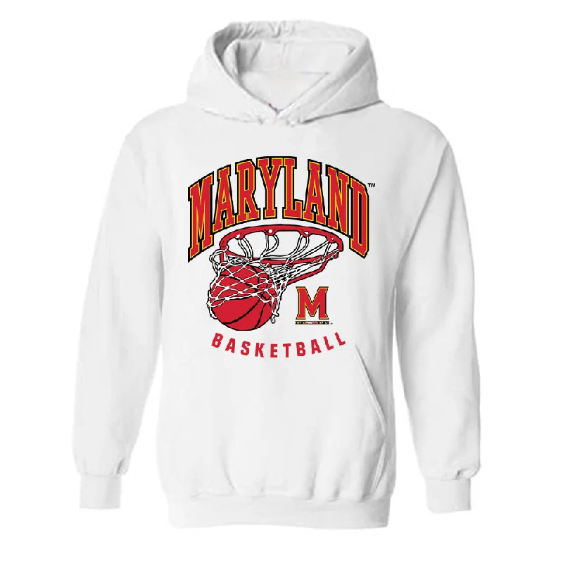Maryland - NCAA Women's Basketball : Christina Dalce - Sports Shersey Hooded Sweatshirt Hoodie with Zipper Versatile Modern