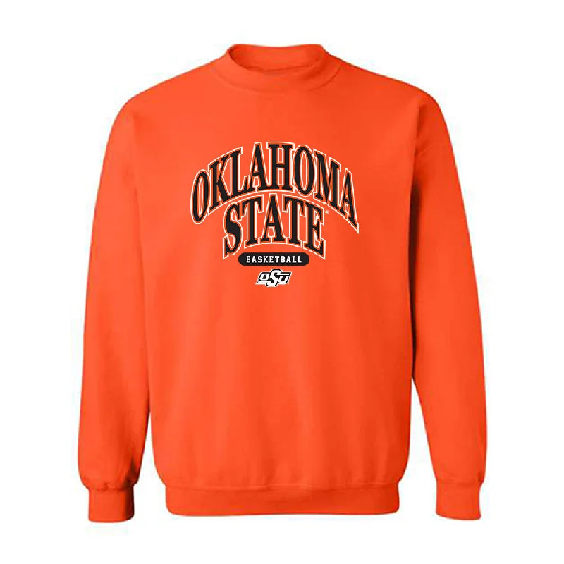 Oklahoma State - NCAA Women's Basketball : Tenin Magassa - Classic Shersey Crewneck Sweatshirt Hoodie with Snap Buttons Easy Quick