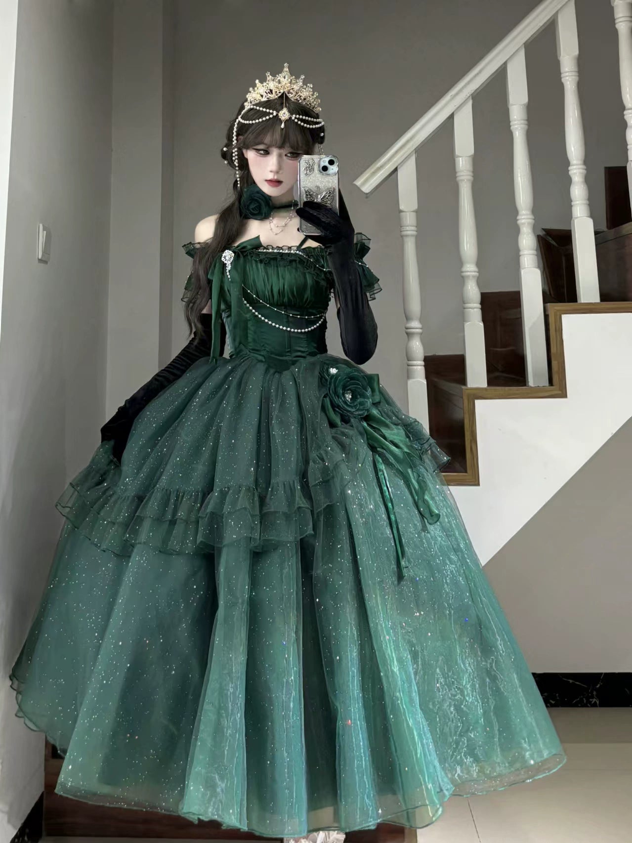 Meowing and fruity~Milky Way~Brilliant Princess Lolita Prom Dress Multicolors Long Dress Tunics Stylish modern