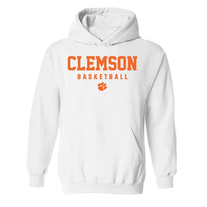 Clemson - NCAA Women's Basketball : Anya Poole - Classic Shersey Hooded Sweatshirt Hoodie with Button Placket Classic Preppy