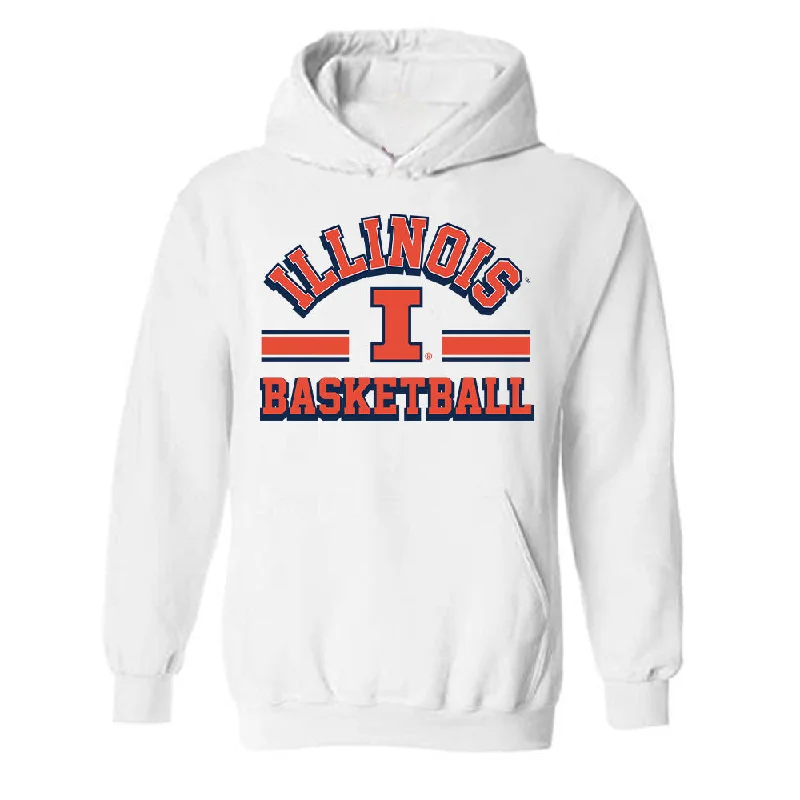 Illinois - NCAA Women's Basketball : Jasmine Brown-Hagger - Classic Shersey Hooded Sweatshirt Hoodie with Hem Patch Decorative Personalized