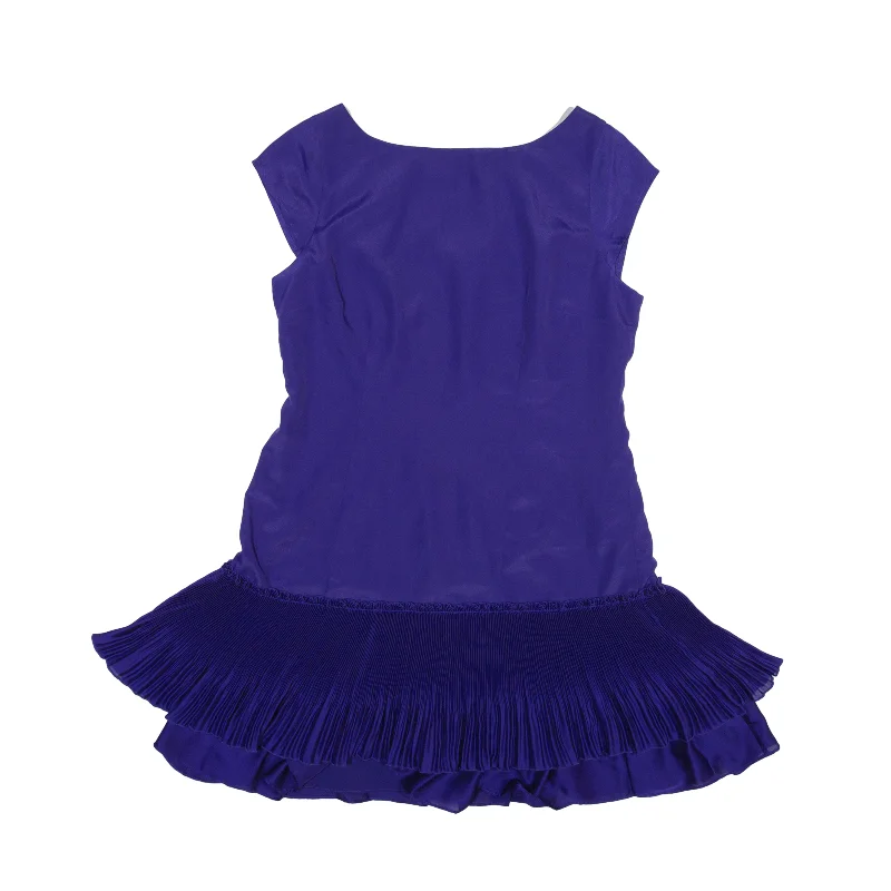 COAST Shift Dress Purple Satin Sleeveless Short Womens UK 12 Maxi Flowy Bohemian