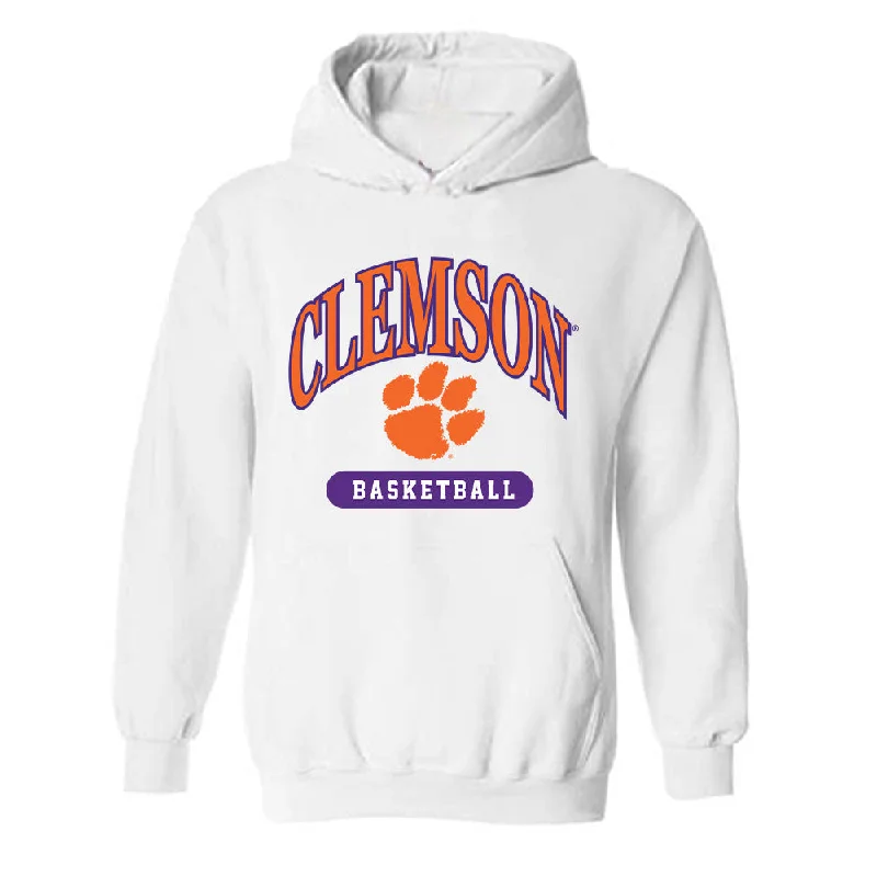 Clemson - NCAA Women's Basketball : Anya Poole - Classic Shersey Hooded Sweatshirt Hoodie with Exposed Zipper Edgy Industrial