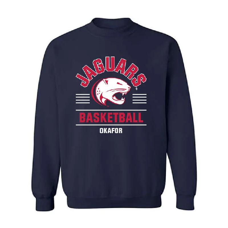 South Alabama - NCAA Women's Basketball : Princess Okafor - Classic Fashion Shersey Crewneck Sweatshirt Hoodie with Thumb Holes Functional Cozy
