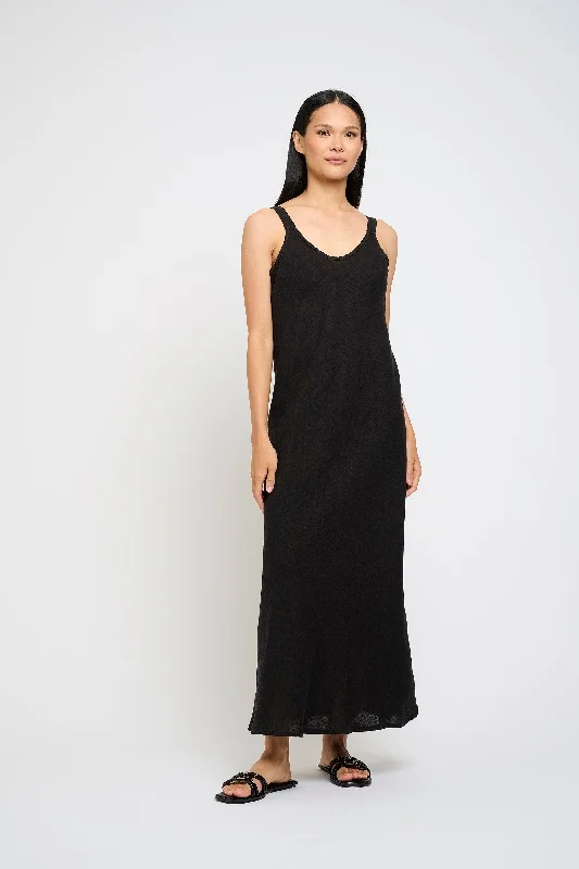 SLEEVELESS LINEN DRESS Tunics Gym athletic
