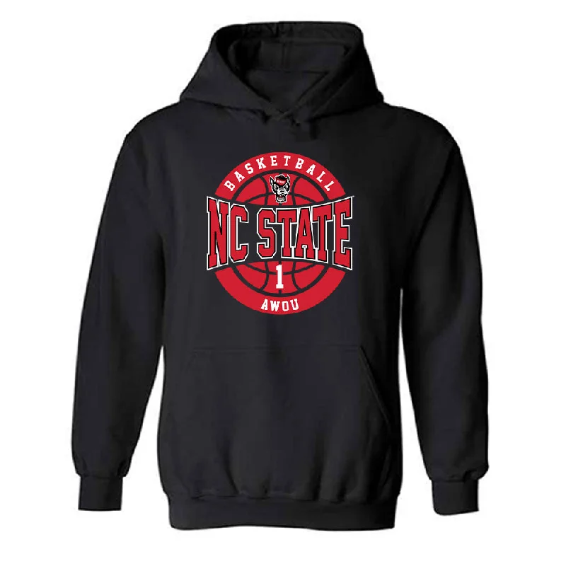NC State - NCAA Women's Basketball : Lorena Awou - Classic Fashion Shersey Hooded Sweatshirt Hoodie with Hem Ribbing Snug Secure