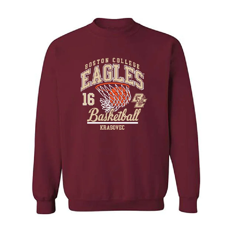 Boston College - NCAA Women's Basketball : Lili Krasovec - Sports Shersey Crewneck Sweatshirt Hoodie with Ribbed Hem Stretchable Secure