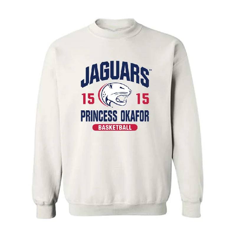 South Alabama - NCAA Women's Basketball : Princess Okafor - Classic Fashion Shersey Crewneck Sweatshirt Hoodie with Pocket Utility Practical