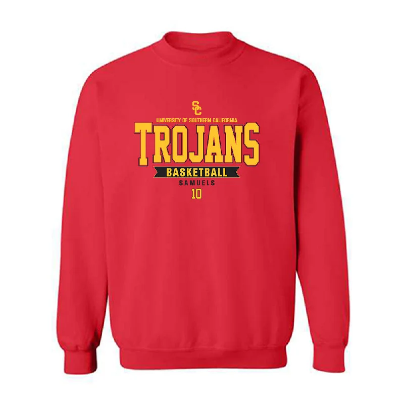 USC - NCAA Women's Basketball : Malia Samuels - Classic Fashion Shersey Crewneck Sweatshirt Hoodie with Tie-Dye Psychedelic Retro