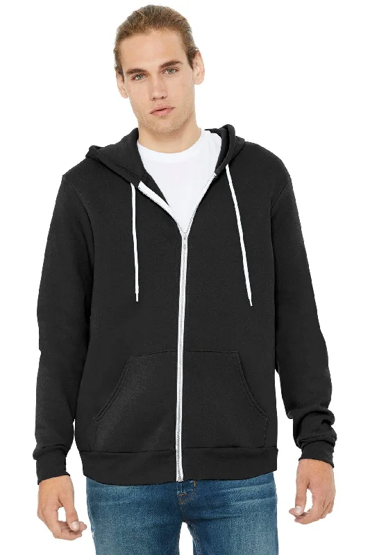 BELLA+CANVAS  Unisex Sponge Fleece Full-Zip Hoodie. BC3739 Hoodie with Pattern Geometric Abstract