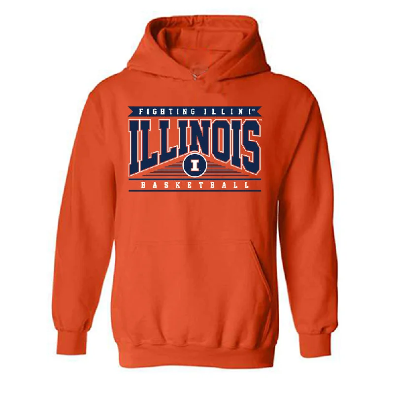 Illinois - NCAA Women's Basketball : Jasmine Brown-Hagger - Classic Shersey Hooded Sweatshirt Hoodie with Toggle Buttons Decorative Unique