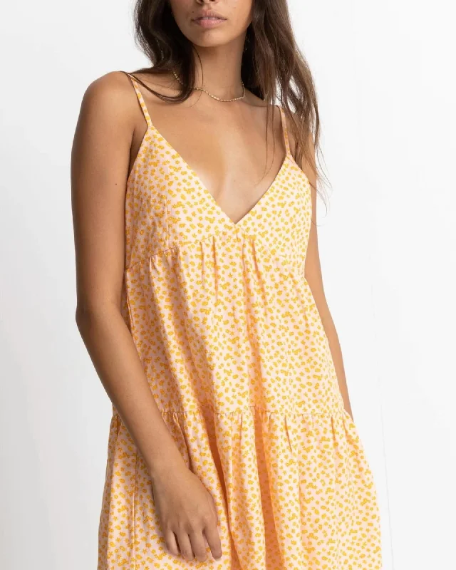 Marley Floral Tierred Mini Dress in Pink | Pink Classic Black Mini Dress