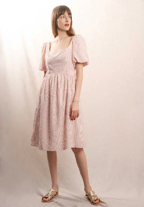 Dress Roblomc Ecru-Pink Tunics Sophisticated sleek