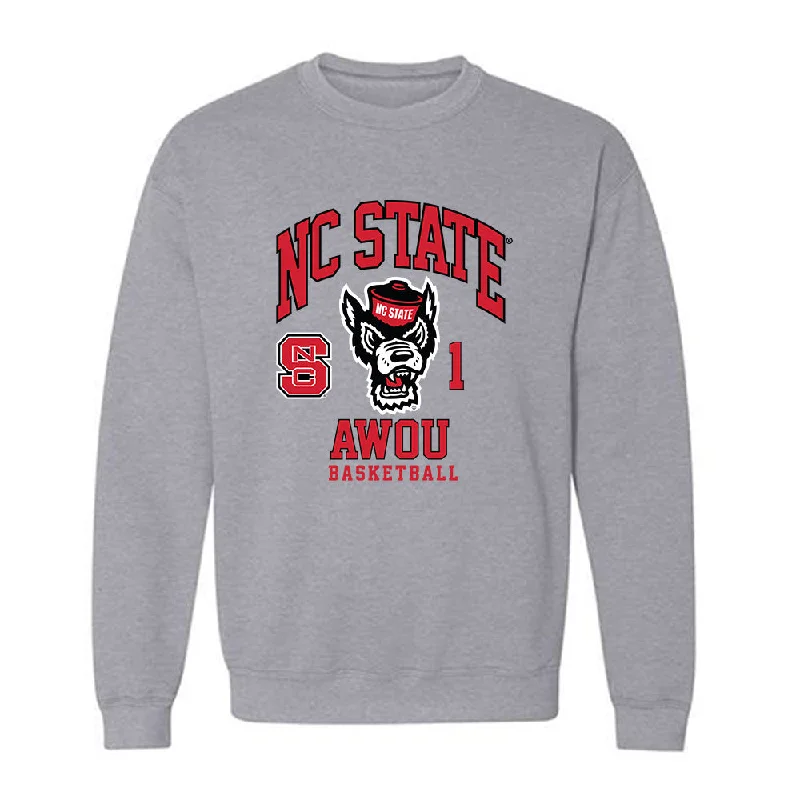 NC State - NCAA Women's Basketball : Lorena Awou - Fashion Shersey Crewneck Sweatshirt Hoodie with Magnetic Closure Innovative Modern