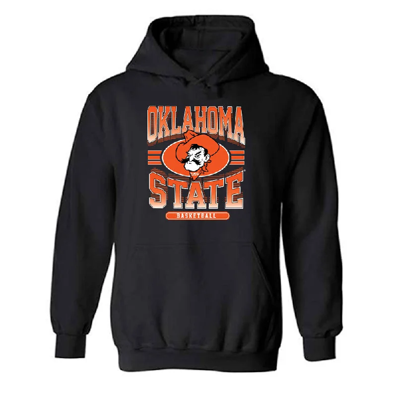 Oklahoma State - NCAA Women's Basketball : Tenin Magassa - Classic Shersey Hooded Sweatshirt Hoodie with Zipper Placket Modern Functional