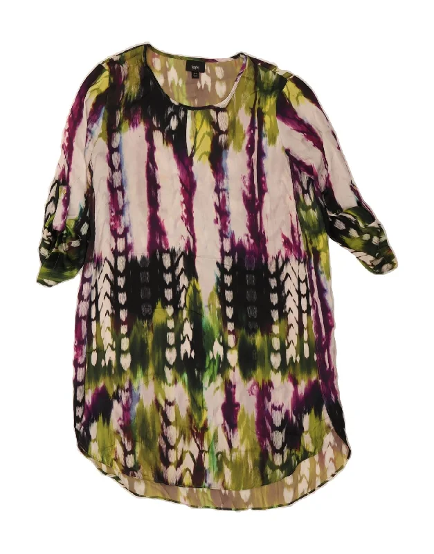 MOSSIMO Womens Tunic Dress UK 14 Medium Multicoloured Tie Dye Polyester Tunics Favorite customer