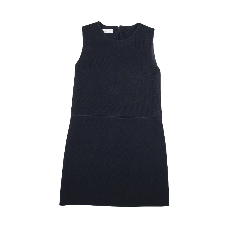 CARVEN Shift Dress Blue Sleeveless Knee Length Womens UK 10 Tunics Sophisticated sleek
