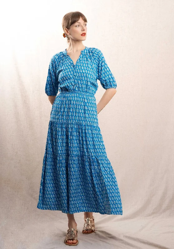 Dress F12033 Bleu Tunics Cozy comfortable