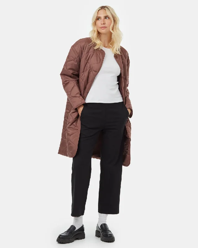 Quilted Cloud Shell Jacket Front Pockets Side Pockets Patch Pockets
