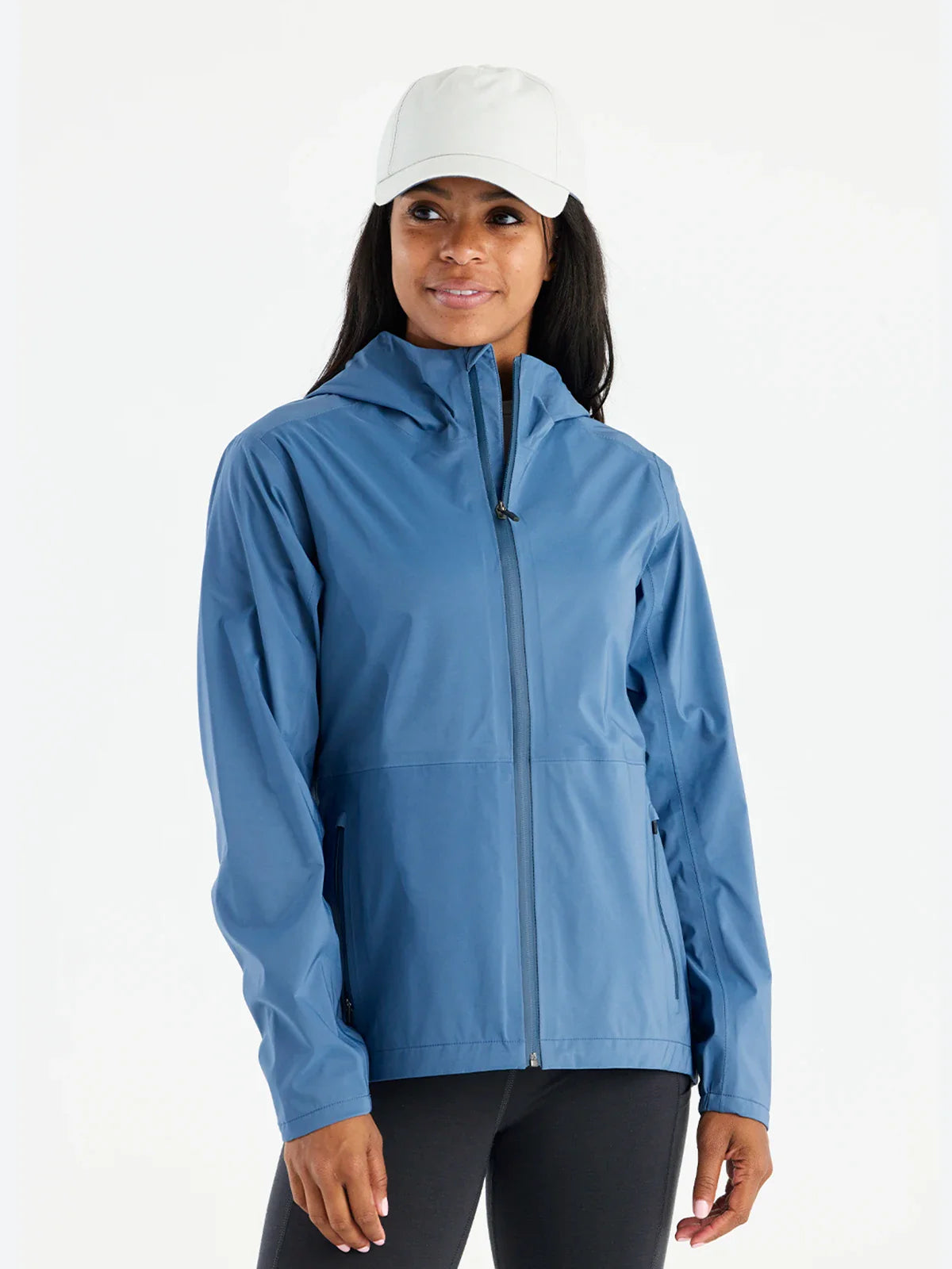 Free Fly Women's Cloudshield Rain Jacket in Heron Blue Jacket Blazer Coat