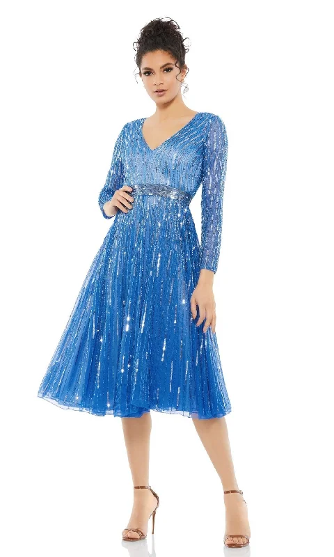 Mac Duggal Short Party Dress 5528 Chiffon Maxi Beach