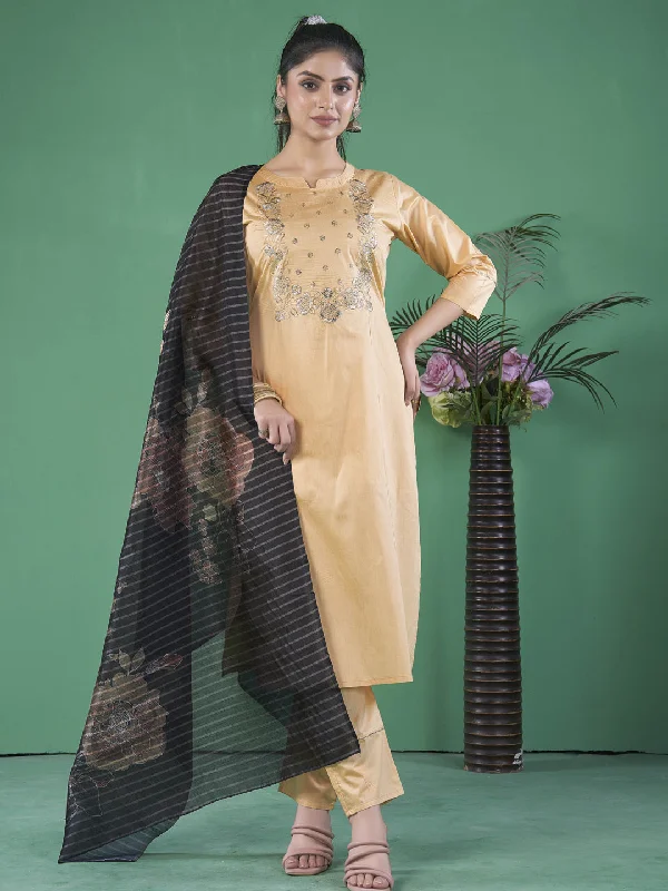 Chiku Trendy Designer Readymade Pant Suit With Embroidery Work Comfy Athletic Pants