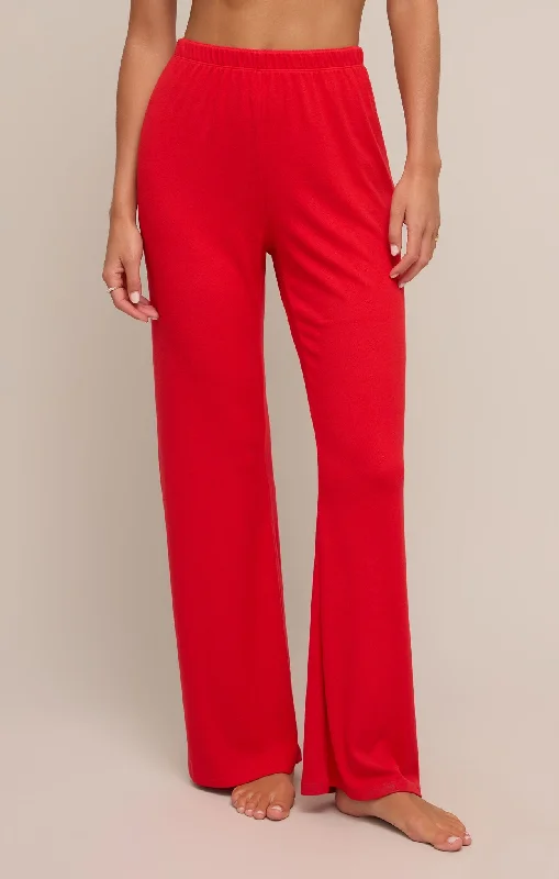 Z Supply Sabrina Pointelle Pant | Rendezvous Relaxed High-Waist Trousers