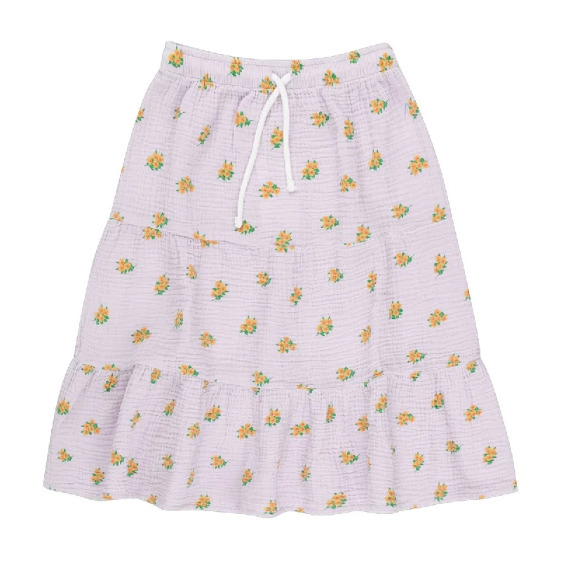 Tiny Cottons Flowers Maxi Skirt denim skirt trendy